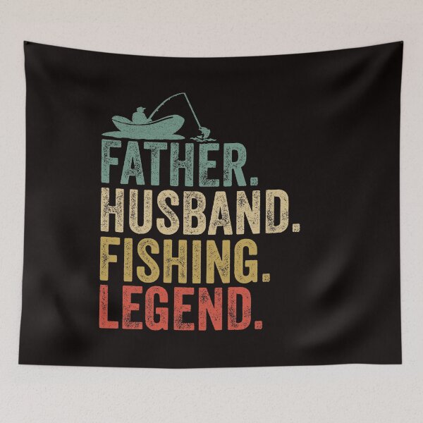 Item preview, fishing dad retro vintage gift for fisherman designed and sold by Majesticoo.