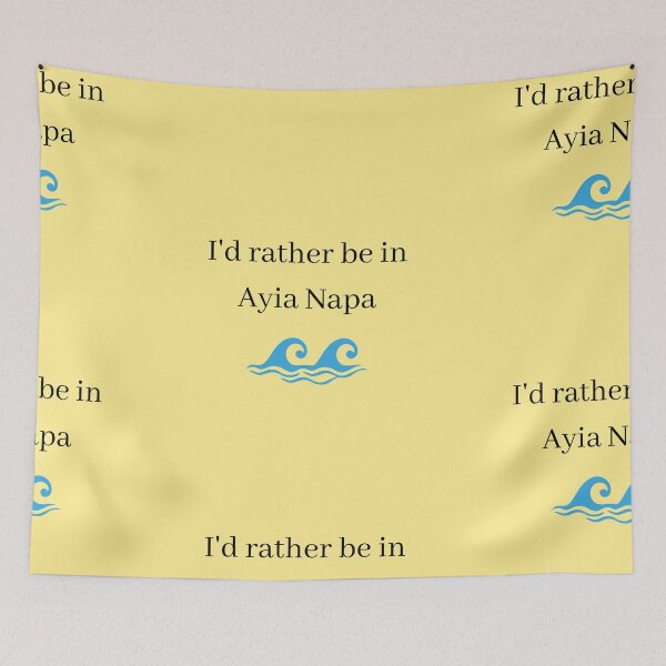 Item preview, Prefiero estar en Ayia Napa Lemon Yellow designed and sold by TheCosyCorner.