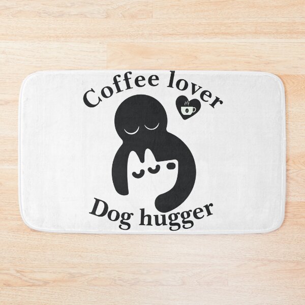 Item preview, Coffee lover and dog hugger black designed and sold by Tanuja  Sharma.