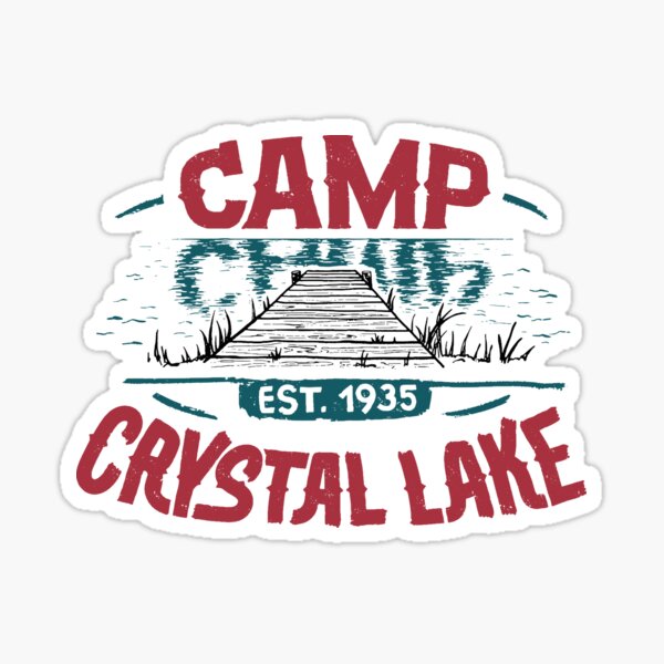 Item preview, Camp Crystal Lake Sign, Rustic Lake Sign Illinois, Lake House Turquoise Vintage Sign, Friday the 13th designed and sold by PaulLesser.