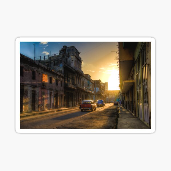 Cuban streets Sticker