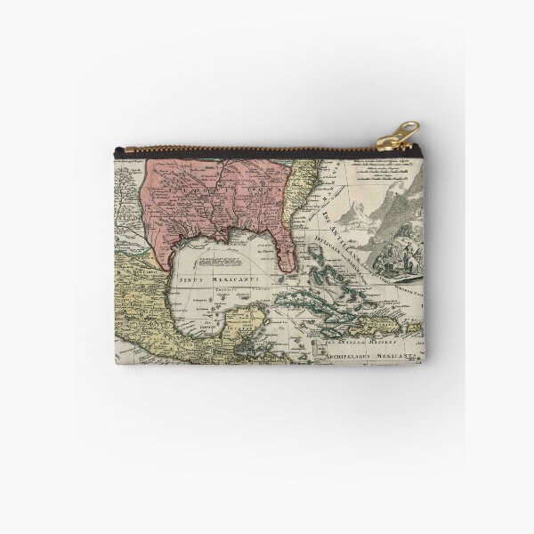 Item preview, Vintage North America and Caribbean Map (1720) designed and sold by BravuraMedia.