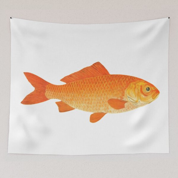 Item preview, Illustrated vintage gold fish designed and sold by TrippyEarth.