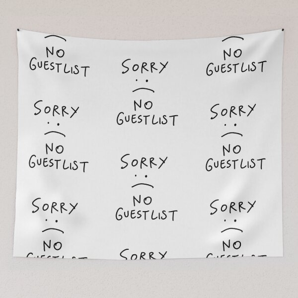Item preview, Sorry No Guest List - Funny Berlin Club Saying designed and sold by isstgeschichte.