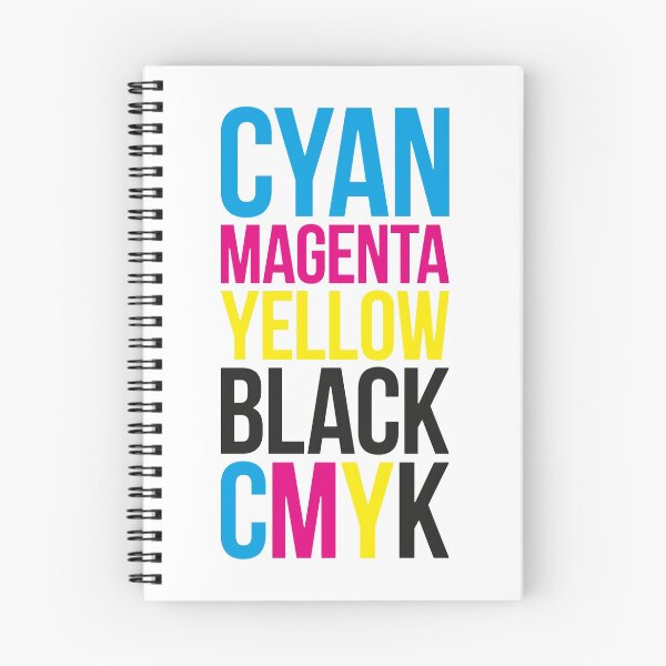 Item preview, Cyan Magenta Yellow Black (CMYK) Typography Stack designed and sold by John Uttley.