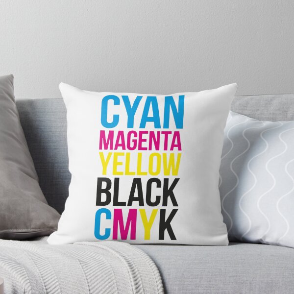 Item preview, Cyan Magenta Yellow Black (CMYK) Typography Stack designed and sold by John Uttley.