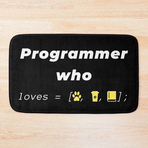 Item preview, Programmer who loves dogs, coffee, and books designed and sold by Mechashadow.