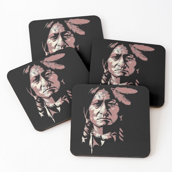 Item preview, sitting bull native american chief indian warrior designed and sold by phoebealfred7.