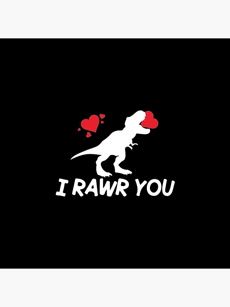 Roar means I love you in Dinosaur Pin by Lapeticrafter