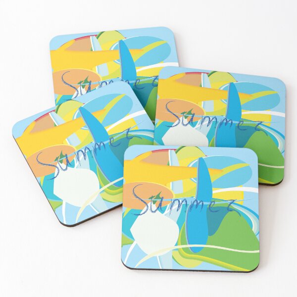 Item preview, summer tropical abstract pattern with leisure sports motives designed and sold by sonaadalian.