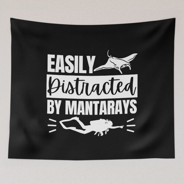 Item preview, Easily Distracted By Mantarays designed and sold by StudioAquaLumos.