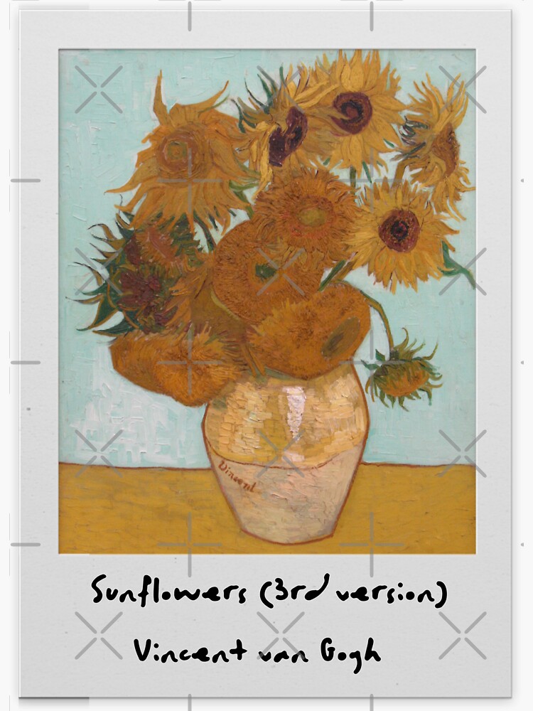 "Sunflower Series Sunflowers (3rd version) Vincent van Gogh" Sticker