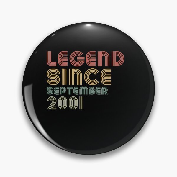 Item preview, 20th Birthday Men Vintage Legend Since September 2001 Gift  designed and sold by mchargue12.