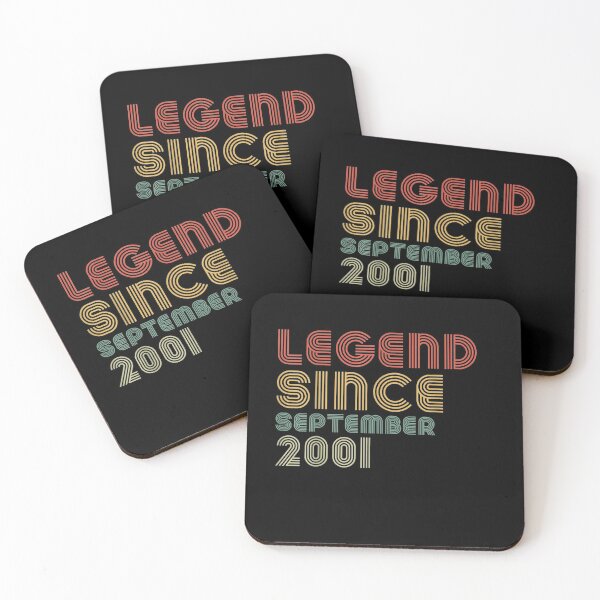Item preview, 20th Birthday Men Vintage Legend Since September 2001 Gift  designed and sold by mchargue12.