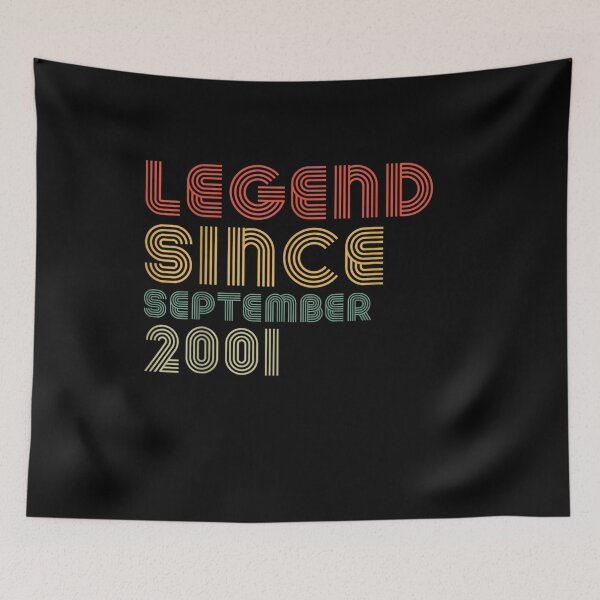 Item preview, 20th Birthday Men Vintage Legend Since September 2001 Gift  designed and sold by mchargue12.