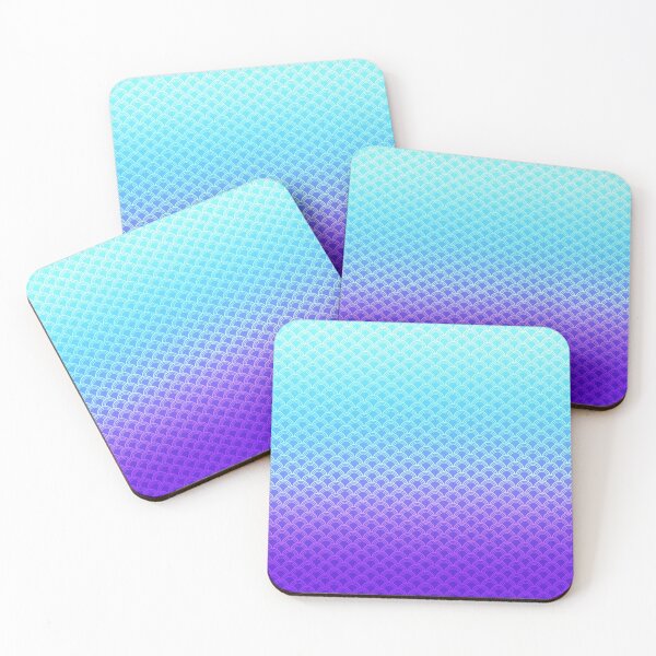 Item preview, Aqua and purple mermaid scale background  designed and sold by Tanuja  Sharma.