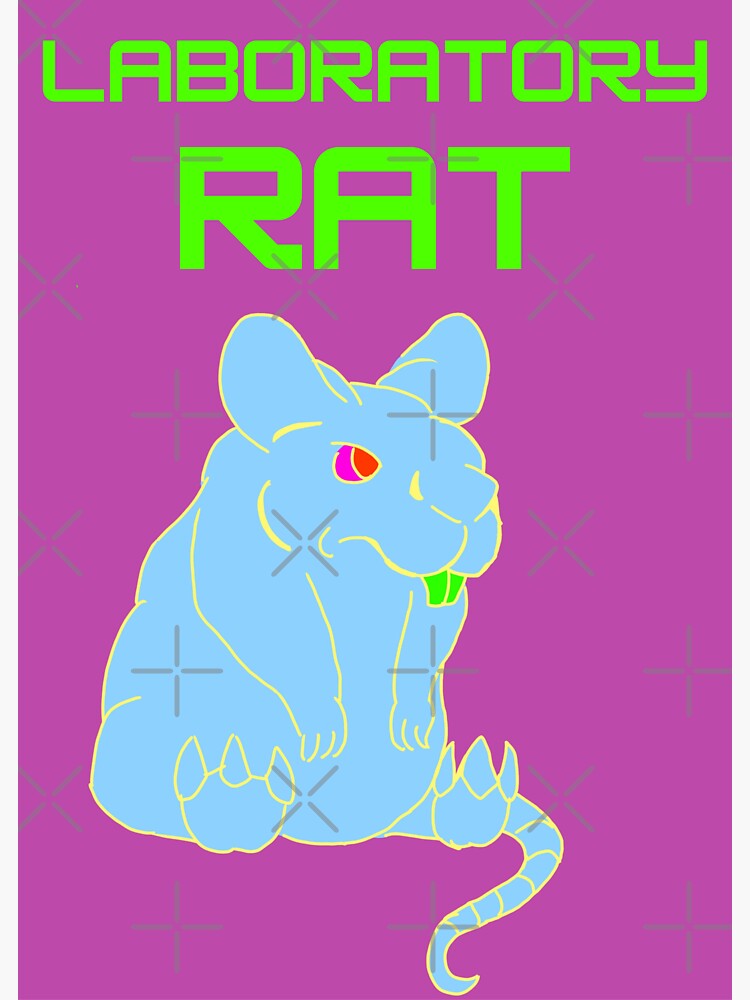 "laboratory rat" Sticker for Sale by khoruja Redbubble