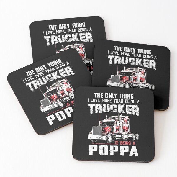 Item preview, The Only Thing I Love More Than Being A Trucker Is Being a Poppa Gifts Truck Driver Grandpa Father's Day designed and sold by lucydao123.