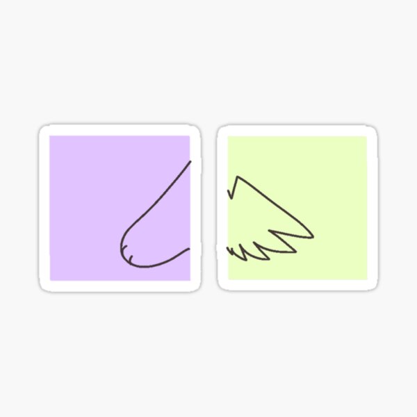 Item preview, Cat Paw And Wing In Green And Purple Background designed and sold by AmberFoxYT.