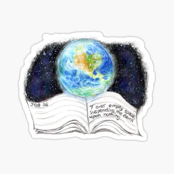 bible verse and earth Sticker