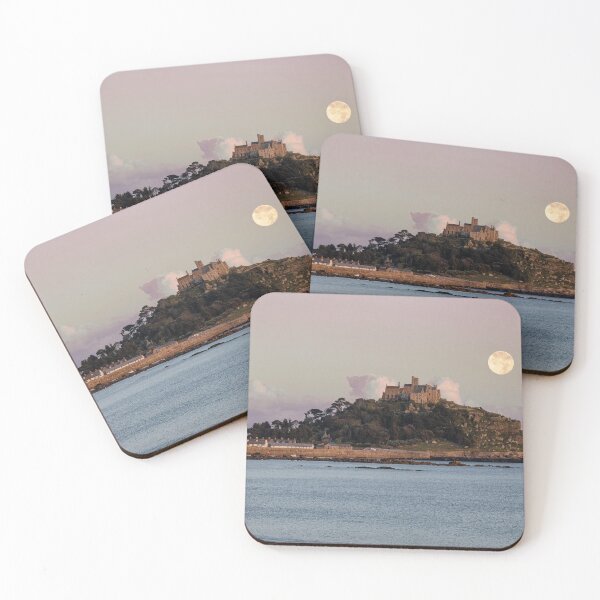 Item preview, St Michael's Mount with the full moon designed and sold by kathleenjean.