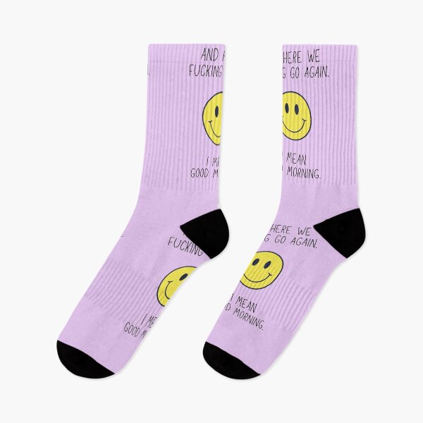 Item preview, And Here we f**** go again, i mean good morning Smiley Face, Motivation designed and sold by thenewnormality.