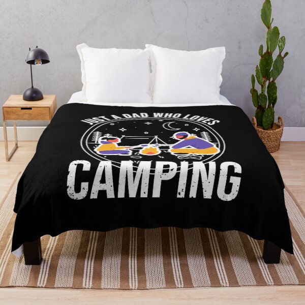 Item preview, just a dad who loves camping designed and sold by taddd.