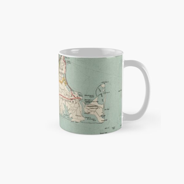 Vintage Map of Martha's Vineyard (1917) Classic Mug
