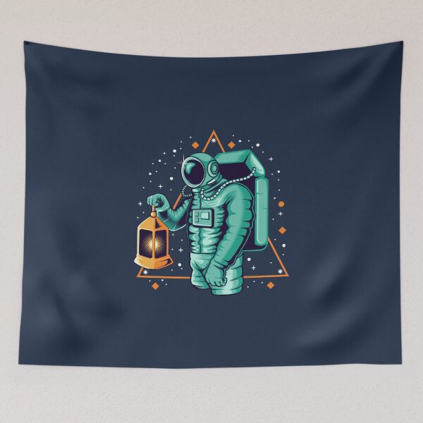 Item preview, Astronaut holding a lantern in space designed and sold by WildOverload.
