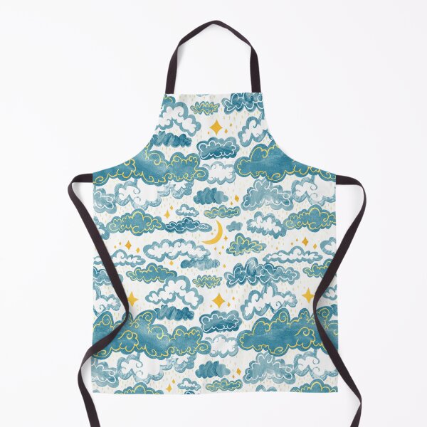 Item preview, Starry Rainclouds - Grey Blue designed and sold by TigaTiga.