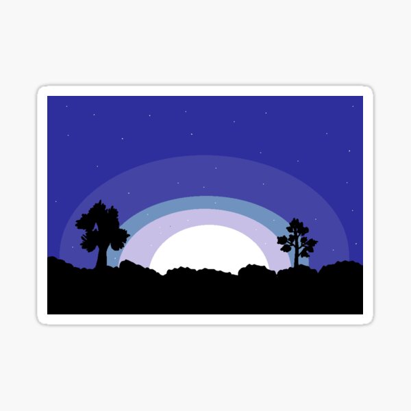 Night sky Sticker