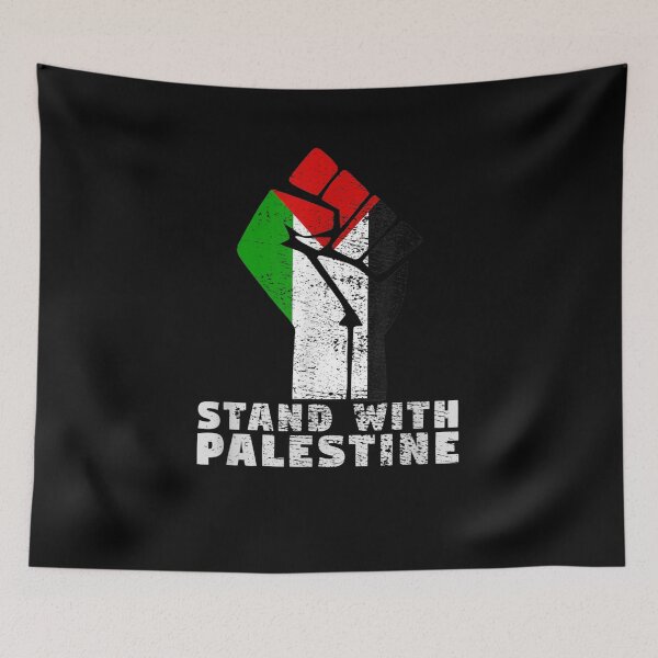 Item preview, Stand With Palestine Flag Fist Vintage Distressed Gift  designed and sold by mchargue12.