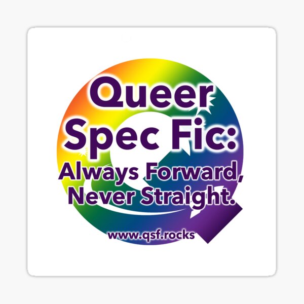 Item preview, QSF Forward Logo - White designed and sold by queerscifi.
