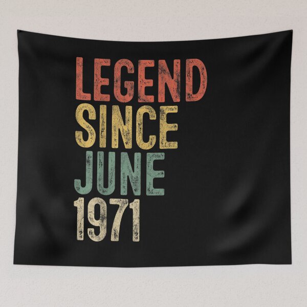 Item preview, Legend Since June 1971 Men Woman 50th Birthday 50 Year Old Gift  designed and sold by mchargue12.