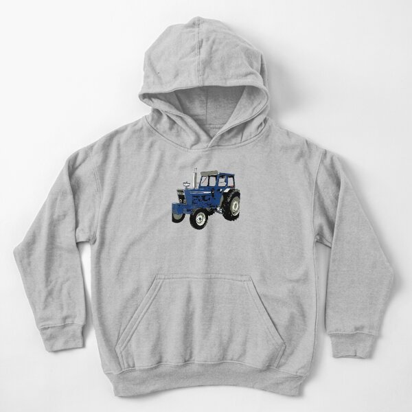 old ford tractor blue Kids Pullover Hoodie