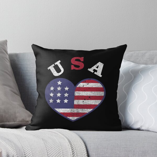 Item preview, 4th of july American Independence Day USA  July Fourth Heart Flag designed and sold by Customkitstudio.