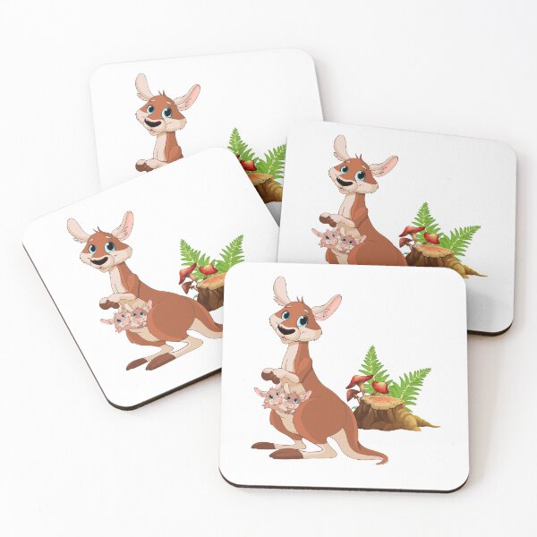 Item preview, Kangaroo mom and babies designed and sold by kazada.