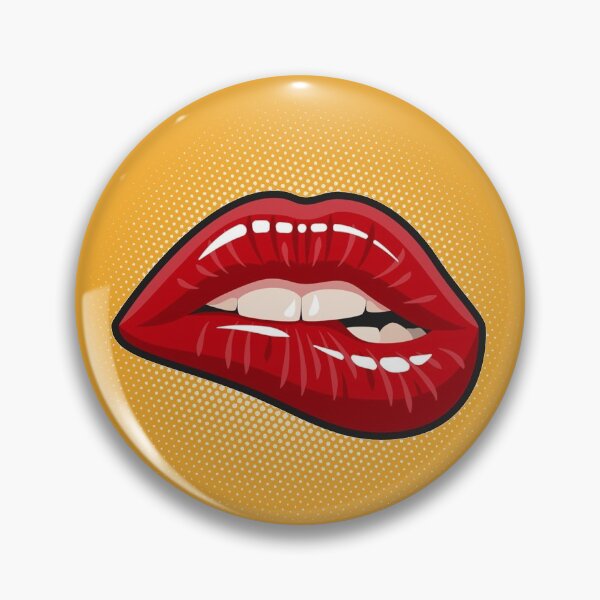 Item preview, Biting Lip Emoji designed and sold by Rakuten Mallor.