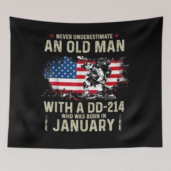 Artikelvorschau, Never Underestimate An Old Man With A Dd 214 January Gift entworfen und verkauft von mchargue12.