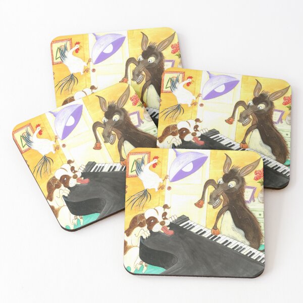 Item preview, The Bremen Town Musicians  / fairy tale wall art designed and sold by LaBelleMaison.