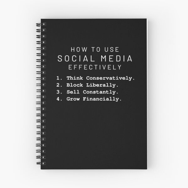 Aperçu de l'œuvre How To Use Social Media Motivational Growth Conservative Gift créée et vendue par mchargue12.