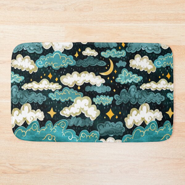 Item preview, Midnight Rainclouds - Golden Lining designed and sold by TigaTiga.