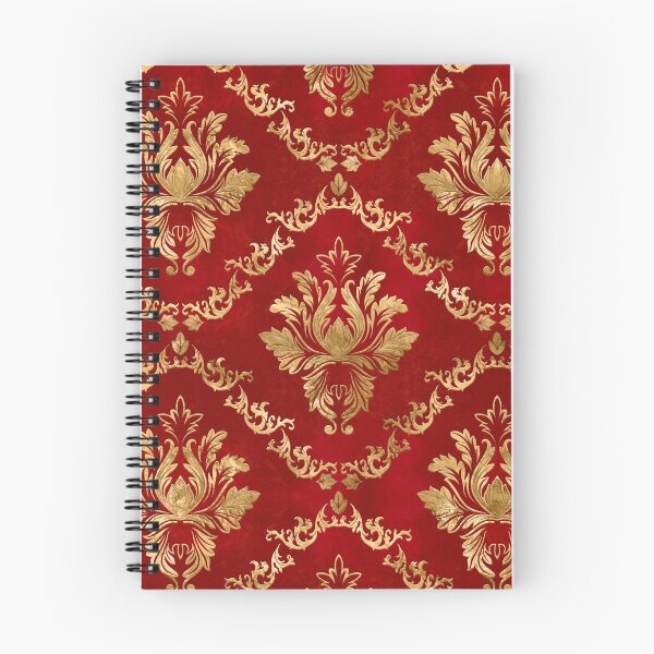 Item preview, Oriental Vintage Damask Pattern - Red and gold designed and sold by k9printart.