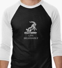 Live Deliciously Men's Baseball ¾ T-Shirt