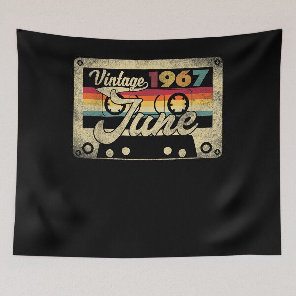 Item preview, Vintage June 1967 54th Birthday 54 Years Old Retro Cassette Gift  designed and sold by mchargue12.