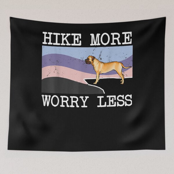 Item preview, Bullmastiff Hike More Worry Less Graphic Hiking Gift  designed and sold by mchargue12.