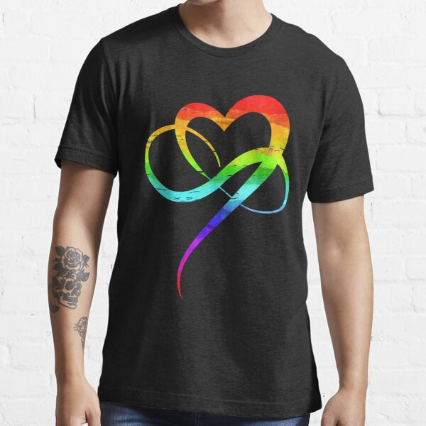 Polyamory Infinity Heart Symbol Love LGBT IDAHOBIT Essential T-Shirt
