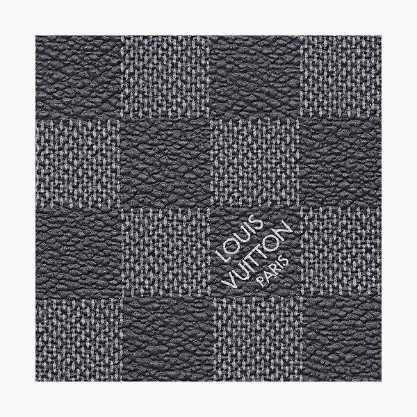 Grey Leather Luxury Louis V Monogram Original Photographic Print