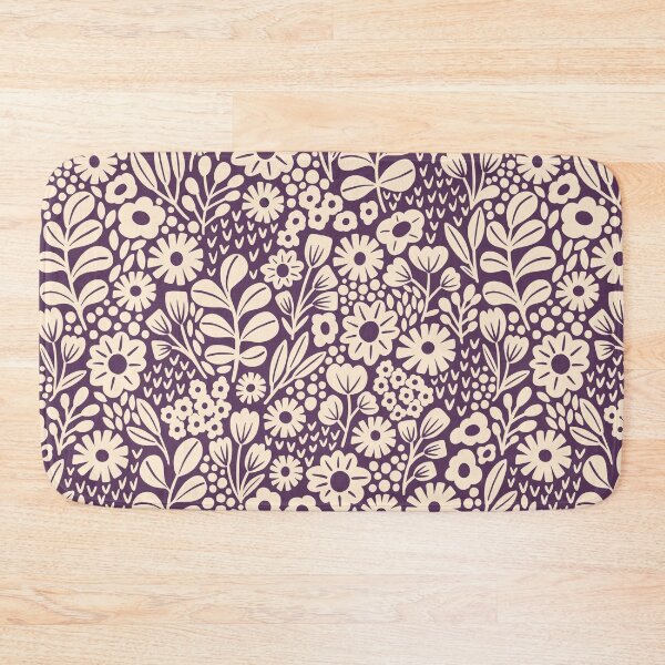 Item preview, Butterfly Garden - cream & purple designed and sold by Trine Tollefsen.