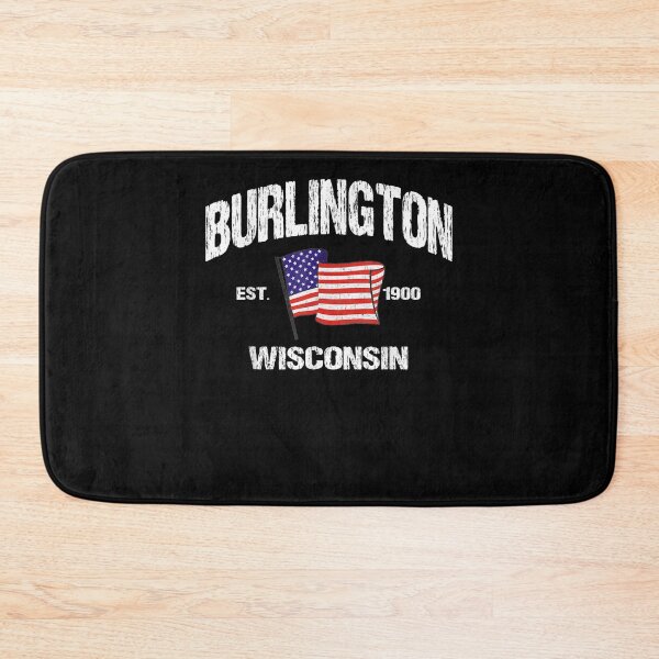 Item preview, Burlington Wisconsin Wi Usa Stars Stripes Vintage Style Gift  designed and sold by mchargue12.